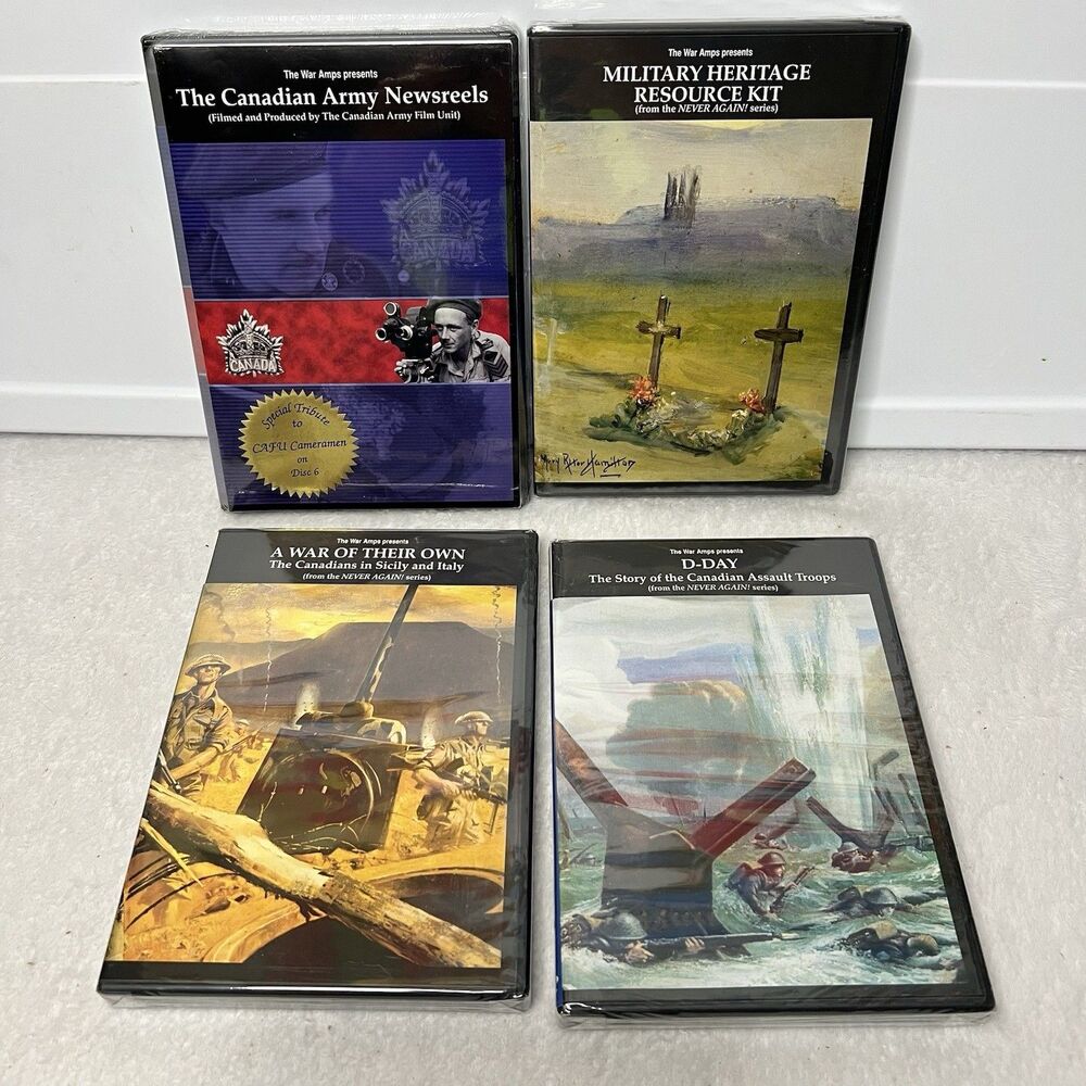 The War Amps Presents: Lot Of 4 DVD Collection (Canadian WW2 Stories) New Sealed